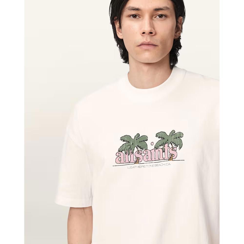 AllSaints Troppo Short Sleeve Graphic Boxy T-Shirt